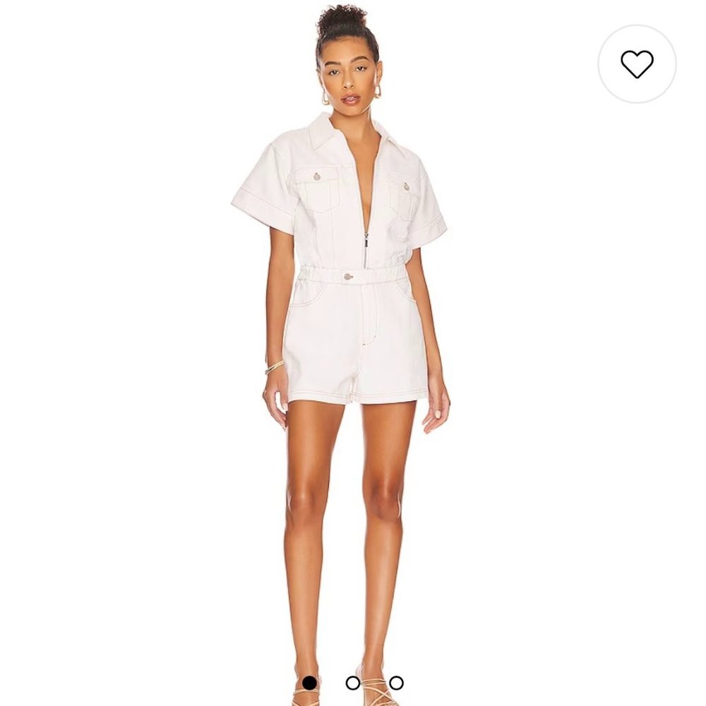 WeWoreWhat Flight Romper in Classic White